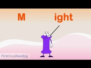 Beginning reader grammar phonics lesson, irregular sound ight