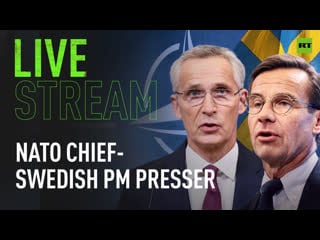 Stoltenberg and swedish pm kristersson hold press conference in brussels