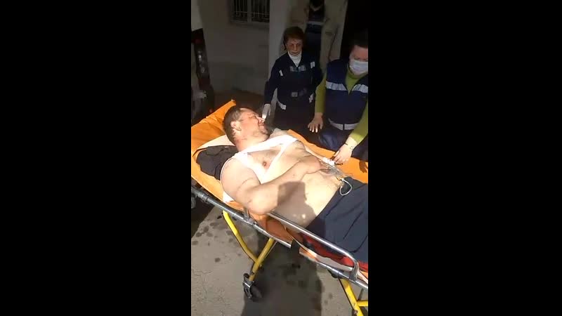 В результате удара по горлое пострадал мирный житель