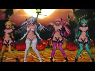 Mmd r 18 [normal] succubus haku & miku & luka & rin ghost dance author orion dobledosis