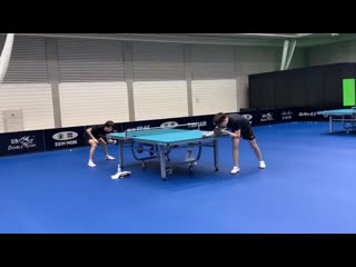 Lin gaoyuan, wang chuqin, fan zhendong training 2019