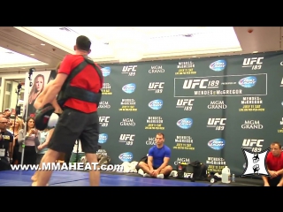 Ufc 189 conor mcgregor’s complete open workout before interim fw title fight w chad mendes