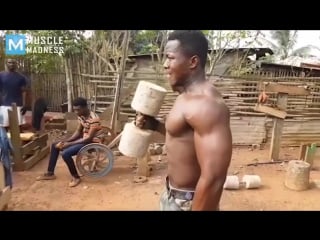 Real gym african bodybuilders muscle madness