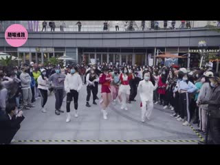 [kda thebaddest] chinese kpop fans dance to the baddest of kda in hangzhou, china