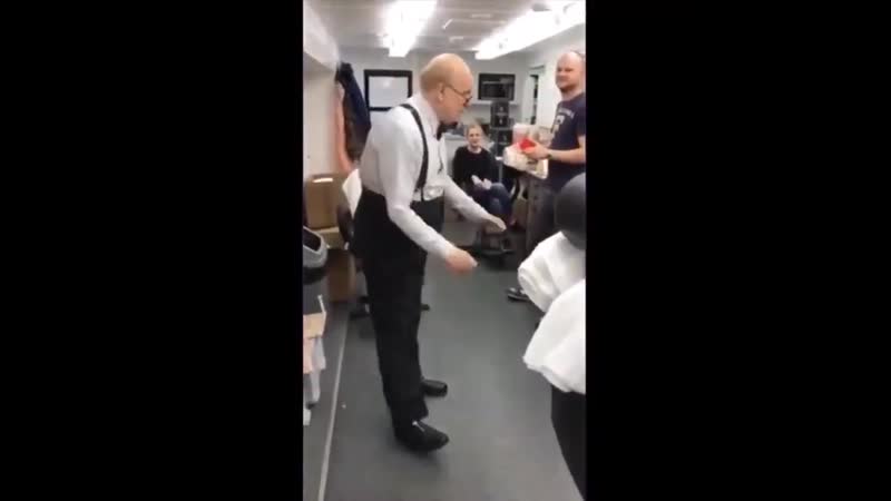 Gary oldman as winston churchill dancing to james brown
