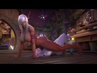 Awf blowd elf and hotaru blowjob futa wow by tektah