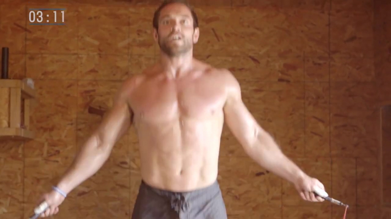 Dumbbell snatch amrap with rich froning and james hobart