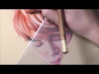 Speed drawing soft pastels bts jimin 방탄소년단 지민 mp4