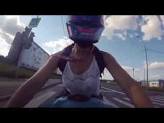 Мотоциклистки motociclisti (девушки красотки секси pretty girls sexy)