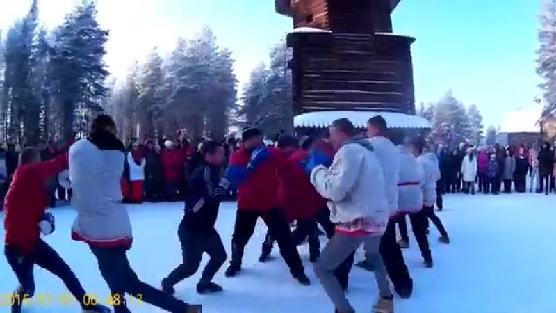 Кулачные бои "стенка на стенку" народные забавы на масленицу {18 03 2018}