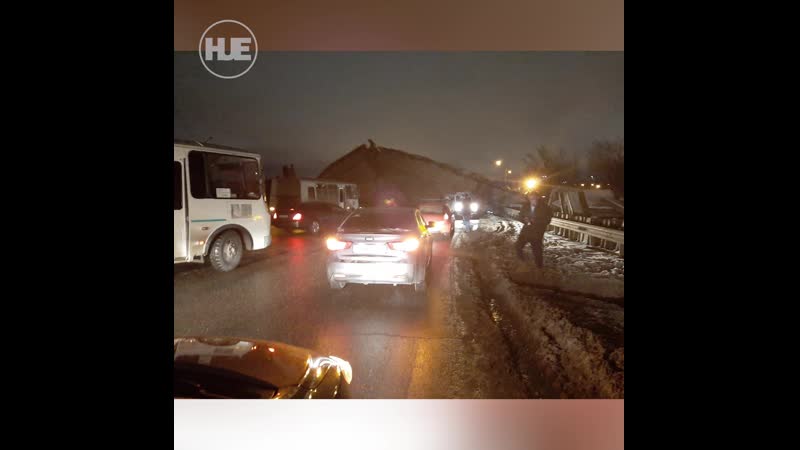 В оренбурге рухнул мост