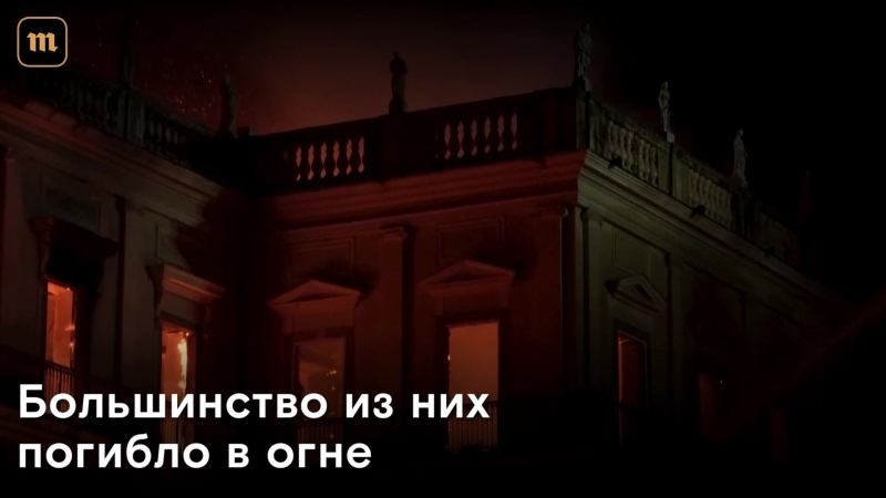 В рио де жанейро сгорел национальный музей