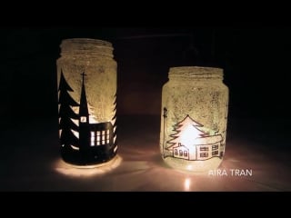 Diy christmas decorations how to make candle holders recycling old jars