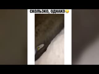 Скользко однако