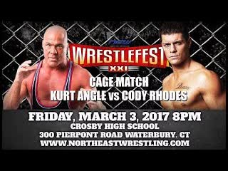 Kurt angle vs cody rhodes new wrestlefest xxi (03 03 2017)