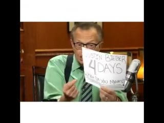Justin bieber what do you mean larry king #4days