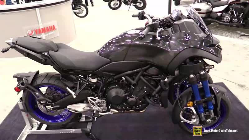2019 yamaha niken 3 wheel leaning bike walkaround debut at 2018 aimexpo las vegas