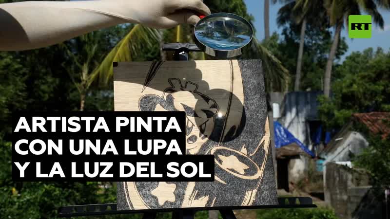 India artista pinta con la luz del sol y consigue resultados fascinantes