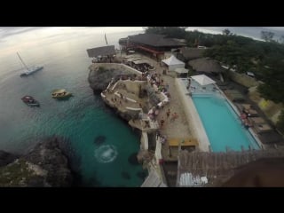 Spider cliff diving at ricks cafe, negril, jamaica