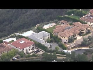 Moving truck spotted at kim kardashian and kanye wests bel air estate