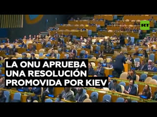 La onu aprueba una resolución promovida por kiev que no prevé entablar negociaciones con moscú