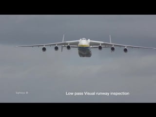 Antonov an225 mriya landing at doncaster airport england 4k video