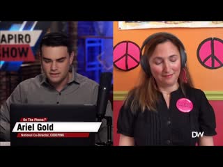 Ben shapiro clashes with a bernie sanders supporter (ariel gold)