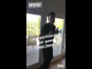 170824 amber @ scotthoying ig story update