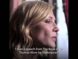 Un refugee agency i read a speech by shakespeare written 500 years ago the sentiment + the call