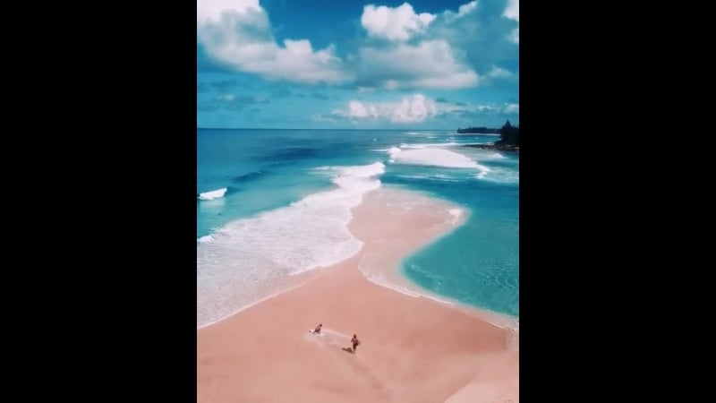 Красивый пляж на гавайях