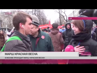 Участница митинга «красная весна» «я очень не хотела идти под соовыми флажками, но мне нужны денежки»