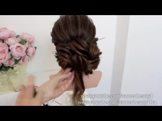 New bridal hairstyle wedding prom updo for long hair