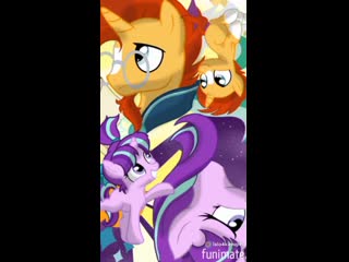 Starlight glimmer and sunberst mlp