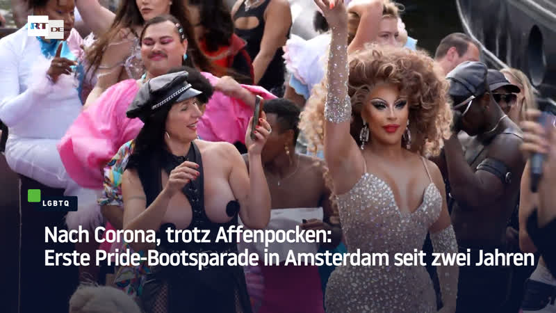 Nach corona, trotz affenpocken erste pride bootsparade in amsterdam seit zwei jahren