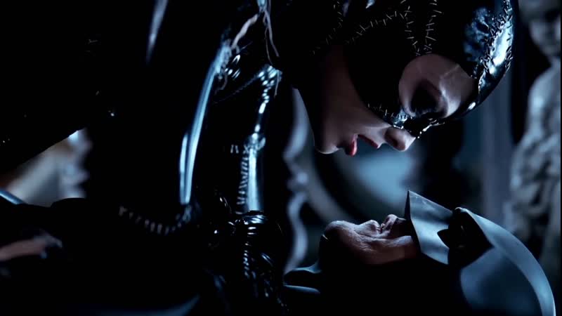 Batman returns catwoman under mistletoe | super scenes | dc