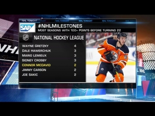 #nhlmilestones connor mcdavid mar 27, 2018