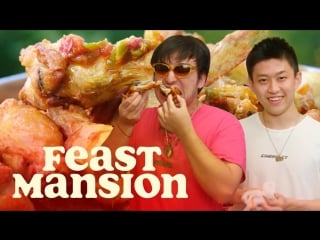 Joji and rich brian make spicy indonesian fried chicken feast mansion