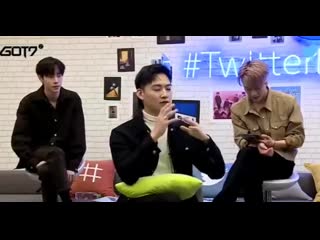 Got7 tweeter blue room