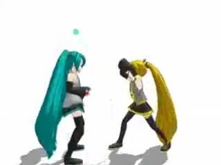 Hatsune miku, akita neru juggle and fight