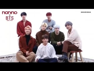 171119 bts x non no magazine video greeting