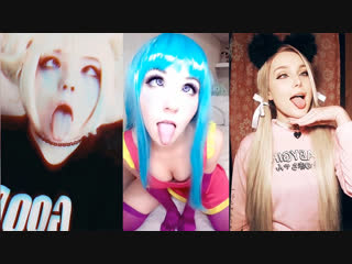 Ahegao face compilation / ахегао лица косплей