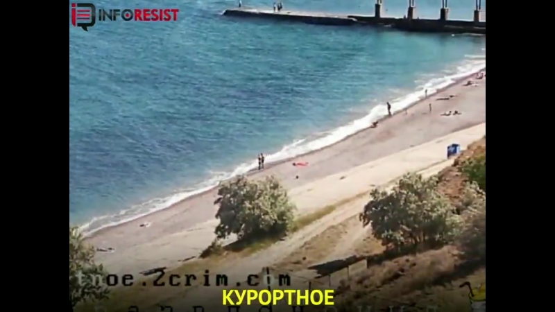 Міст не допоміг відео порожніх кримських пляжів в розпал дня