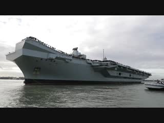 Hms queen elizabeth returns to portsmouth dec 10th 2018