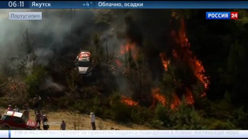 На этапе чемпионата мира по ралли произошла серьезная авария