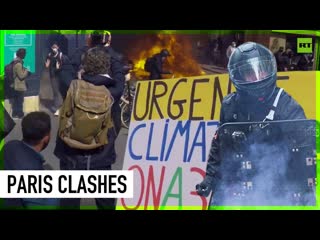 Paris streets on fire amid may day chaos