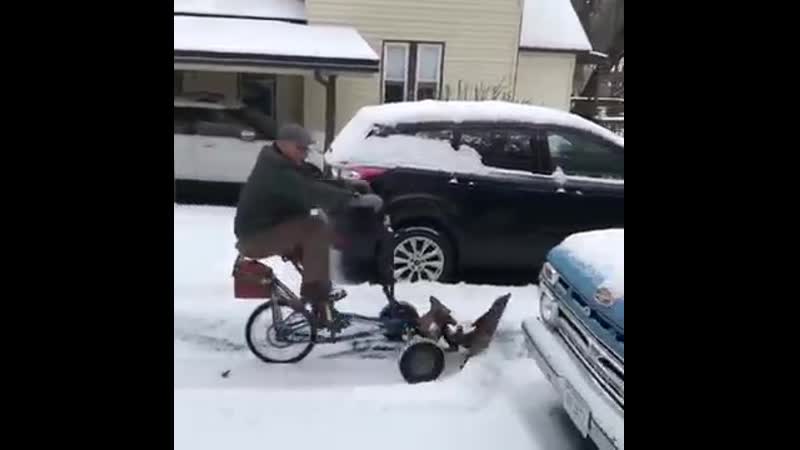 Вело уборка снега (vhs video)