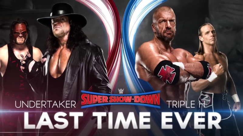 (wwe mania) super show down 2018 the undertaker (kane) vs triple h (shawn michaels)