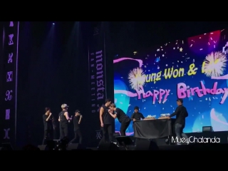 [20170107] monsta x reaction to project from thai monbebe @ the first asia fanmeeting in bangkok