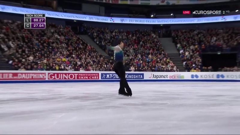 B esp(hd) super yuzuru hanyu 羽生結弦 fs 2017 world championships
