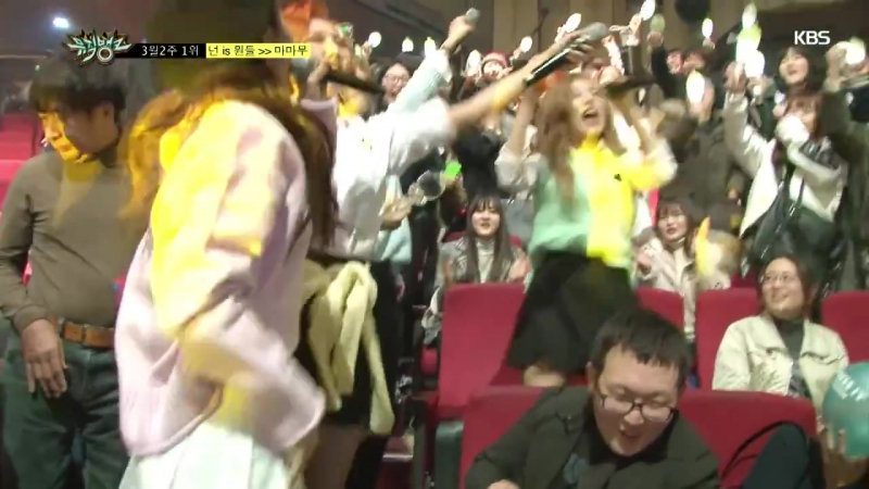 [뮤직뱅크] 3월 2주 1위 마마무 넌 is 뭔들 세리머니 cut